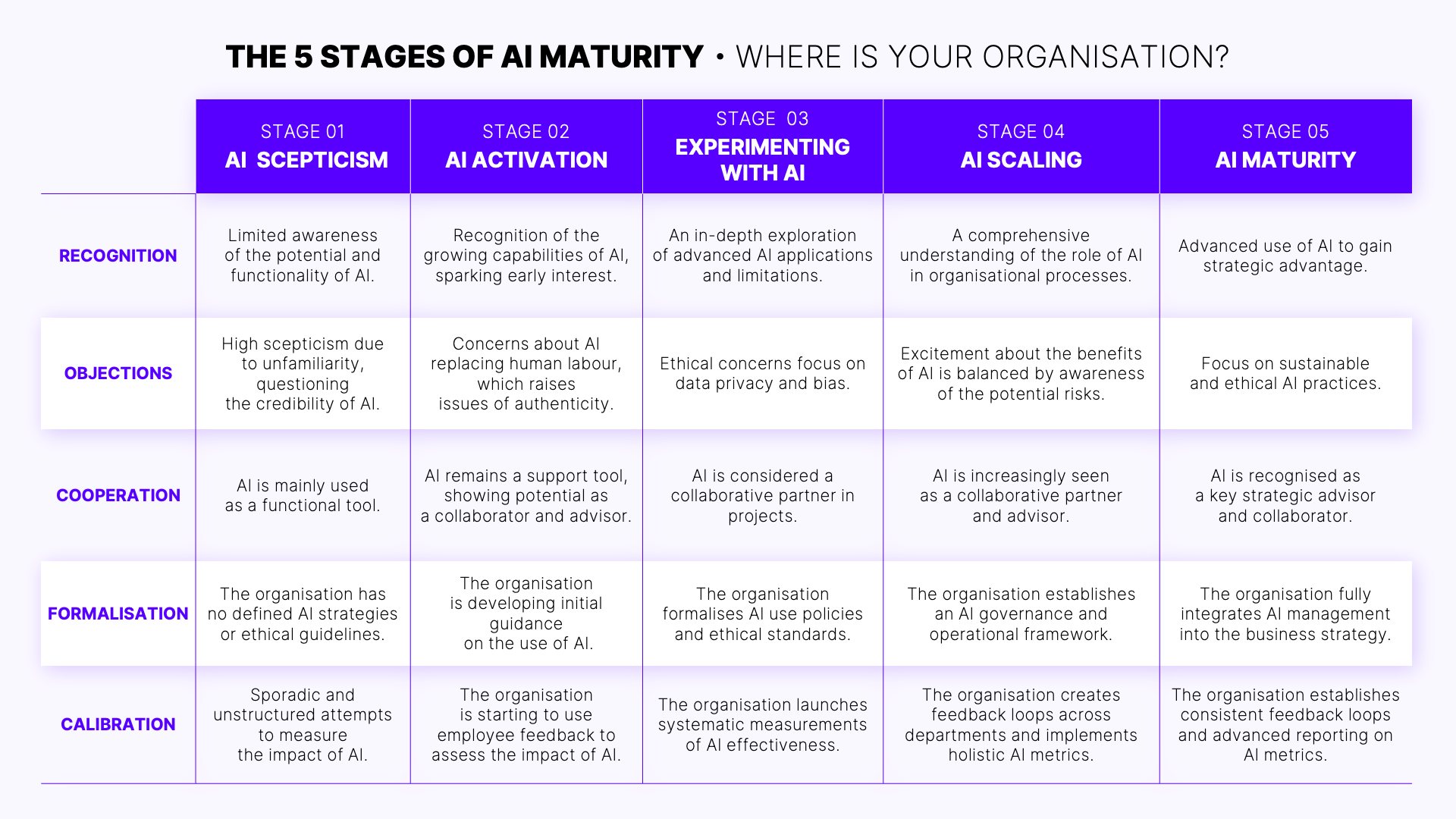 AI Maturity Stages